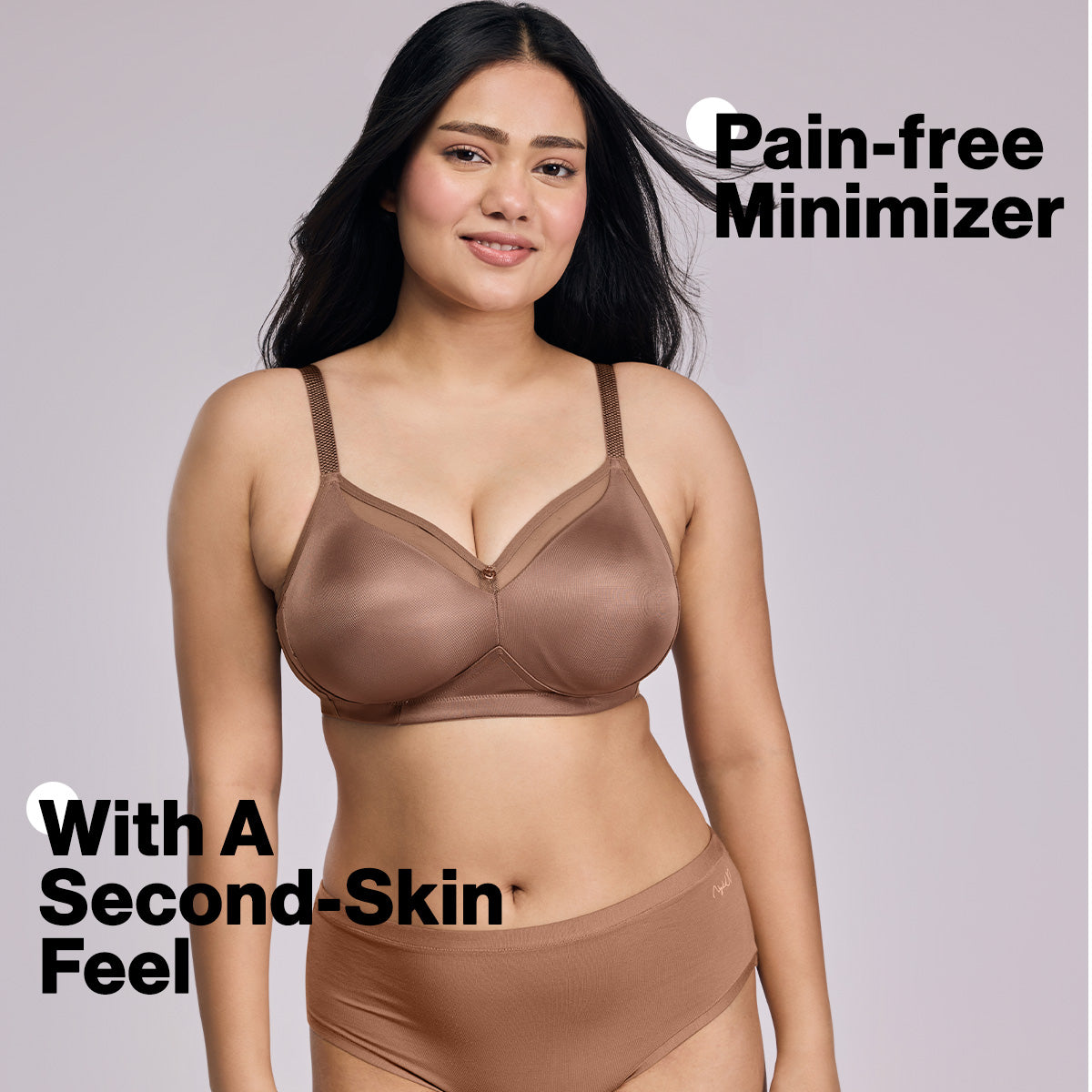 Nykd by Nykaa Magic Minimiser Non Padded Non Wired BRA-NYB380-L.Brown