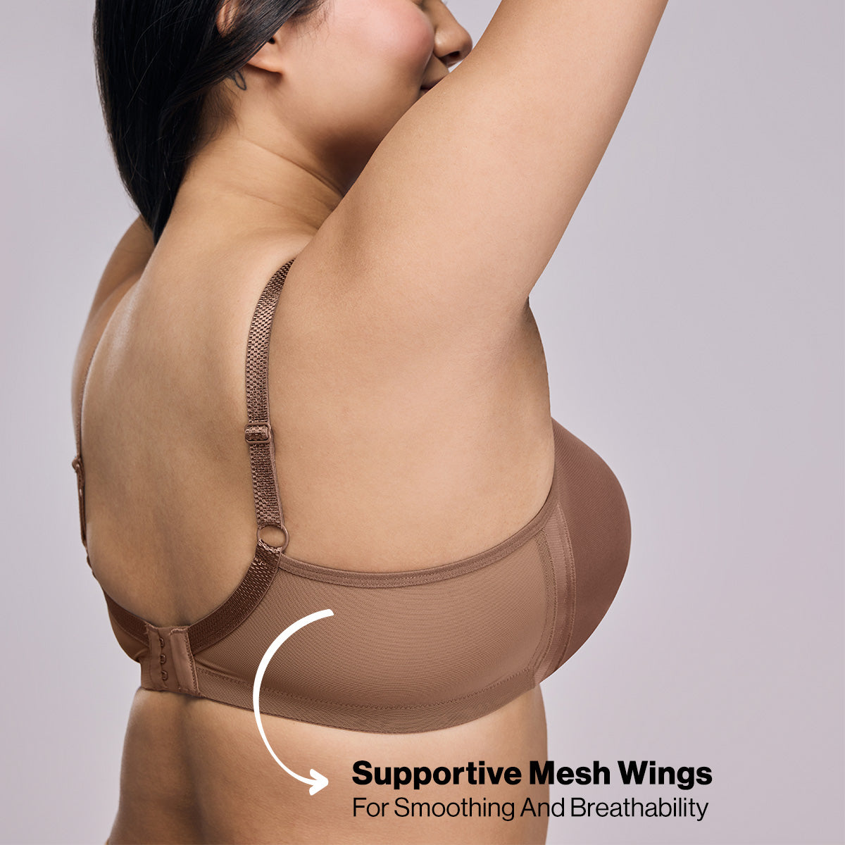 Nykd by Nykaa Magic Minimiser Non Padded Non Wired BRA-NYB380-L.Brown
