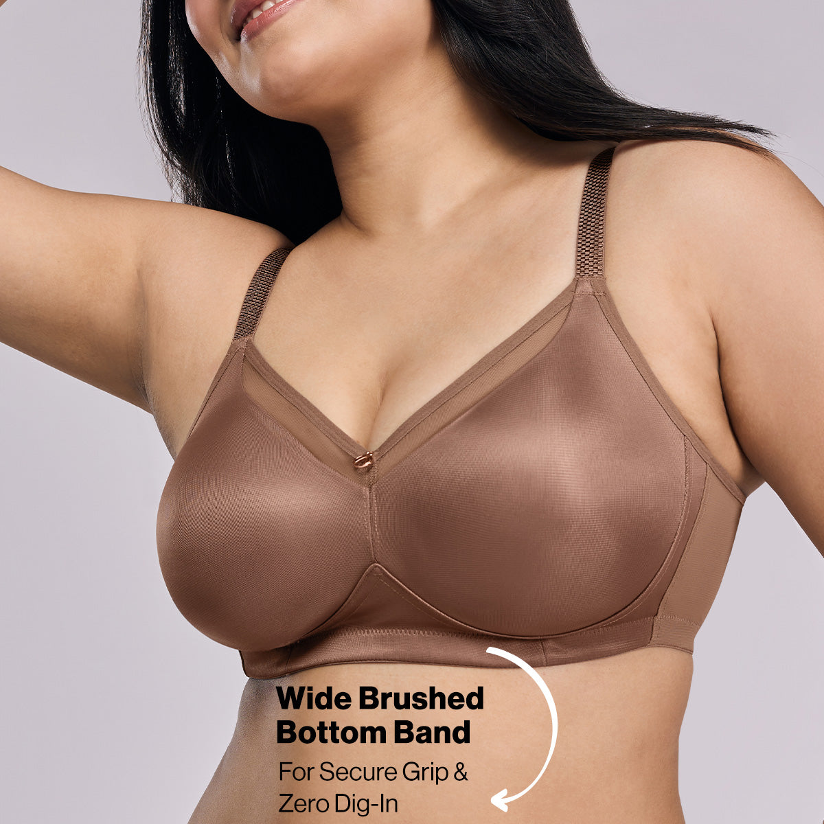 Nykd by Nykaa Magic Minimiser Non Padded Non Wired BRA-NYB380-L.Brown