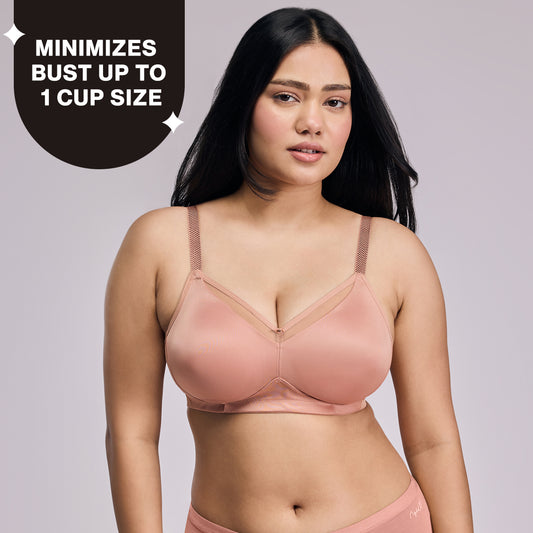 Nykd by Nykaa Non Padded Wirefree Magic Minimizer BRA-NYB380-Nude