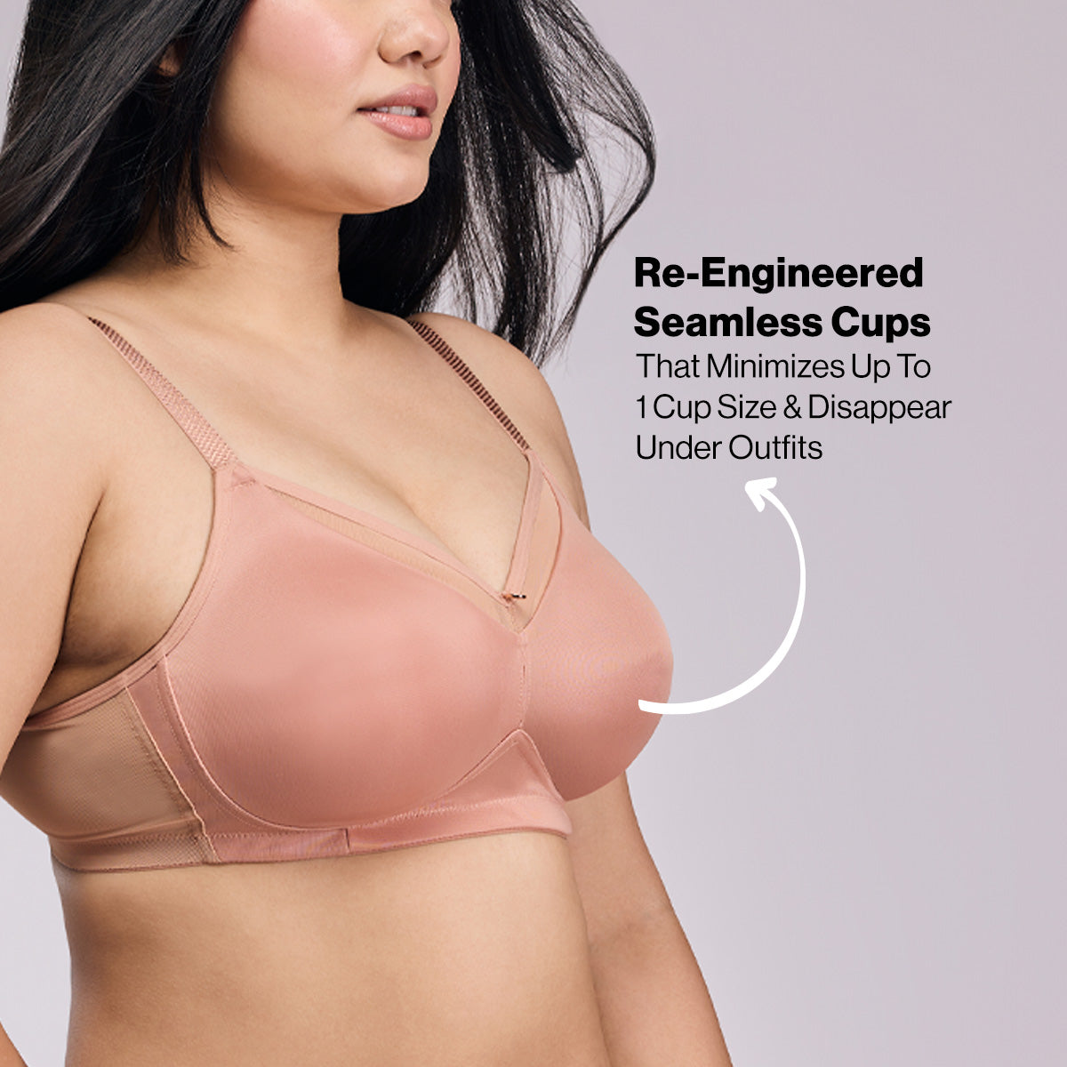 Nykd by Nykaa Magic Minimiser Non Padded Non Wired BRA-NYB380-Nude