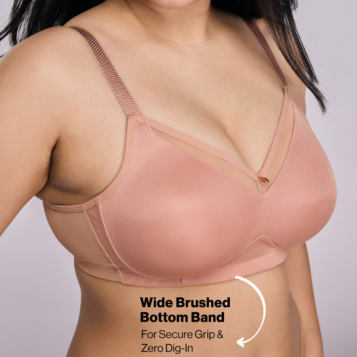 Nykd by Nykaa Magic Minimiser Non Padded Non Wired BRA-NYB380-Nude
