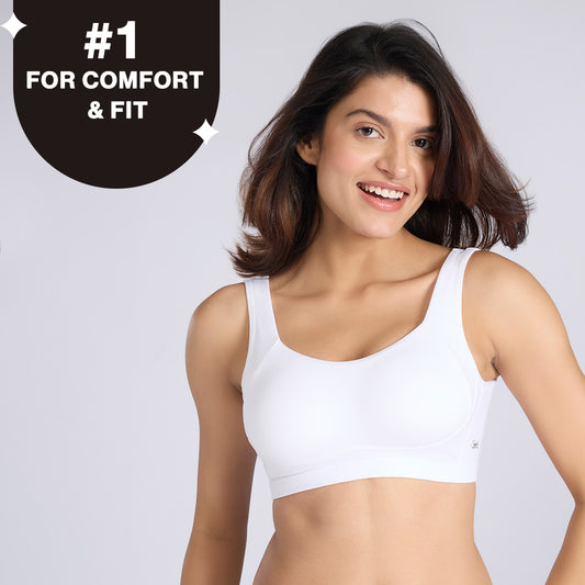 Nykd By Nykaa Breathe Cotton Non Padded Non Wired Everyday Comfort Bra NYB388 White