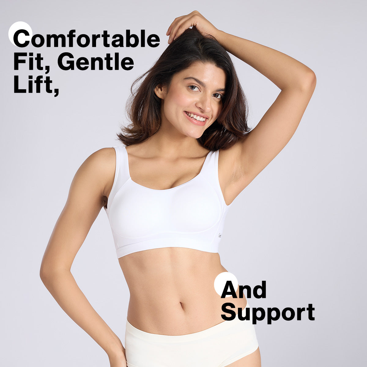 Nykd By Nykaa Breathe Cotton Non Padded Non Wired Everyday Comfort Bra NYB388 White