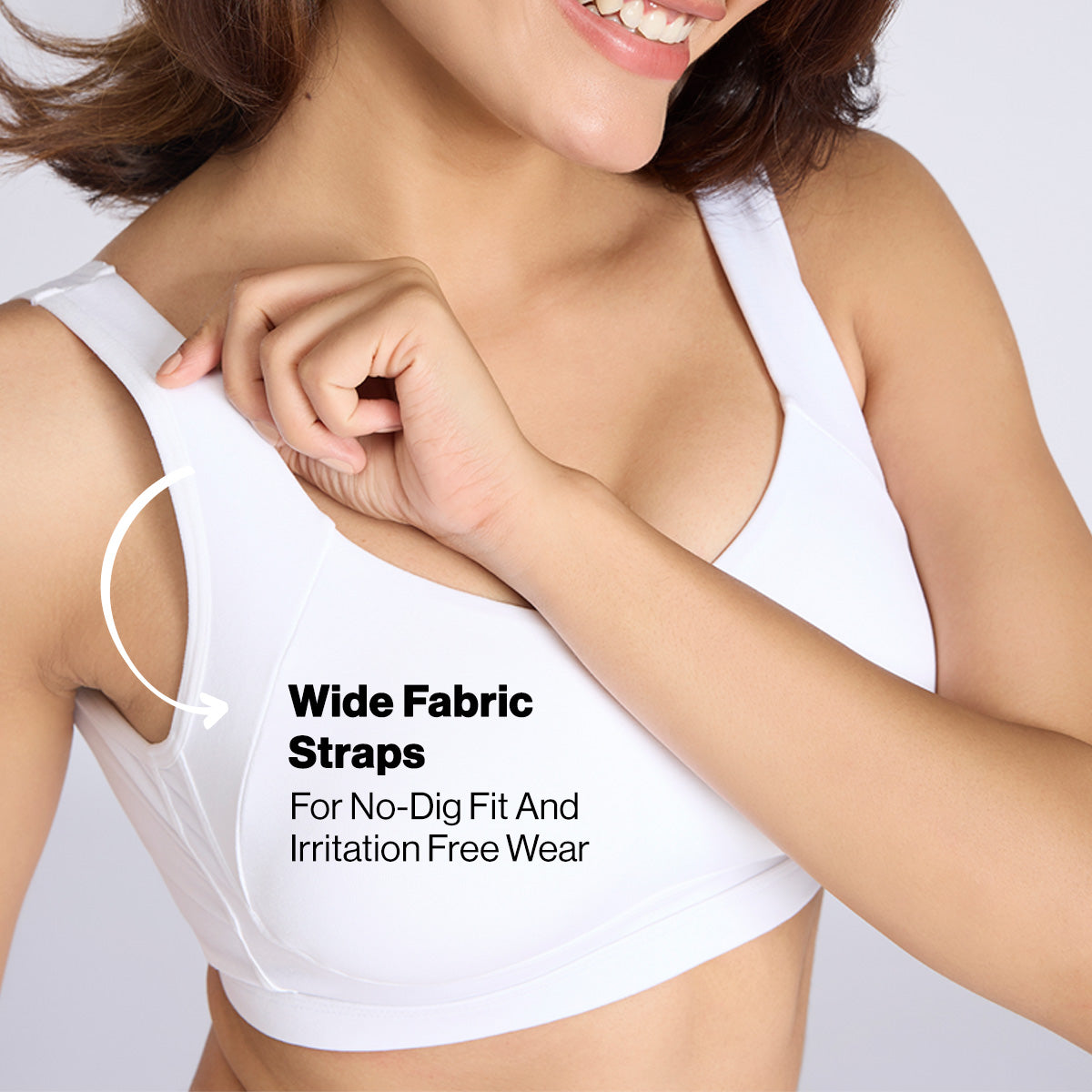 Nykd By Nykaa Breathe Cotton Non Padded Non Wired Everyday Comfort Bra NYB388 White
