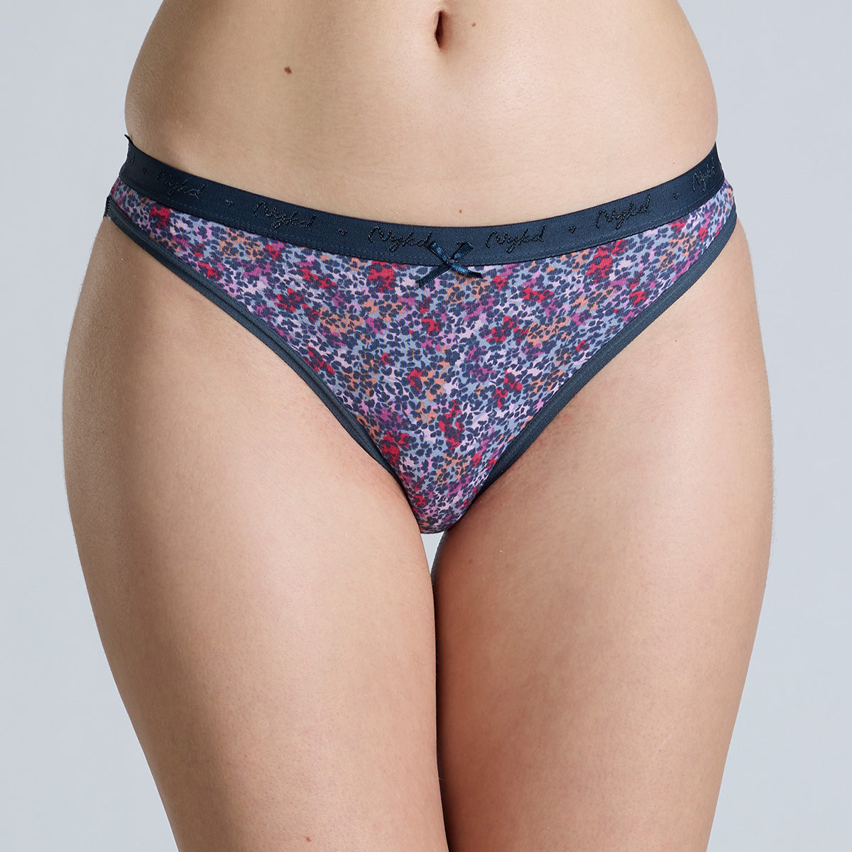 NYKD By Nykaa Low Rise Cotton Bikini Panty with Outer Elastic-NYP390-Assortment 18-P03