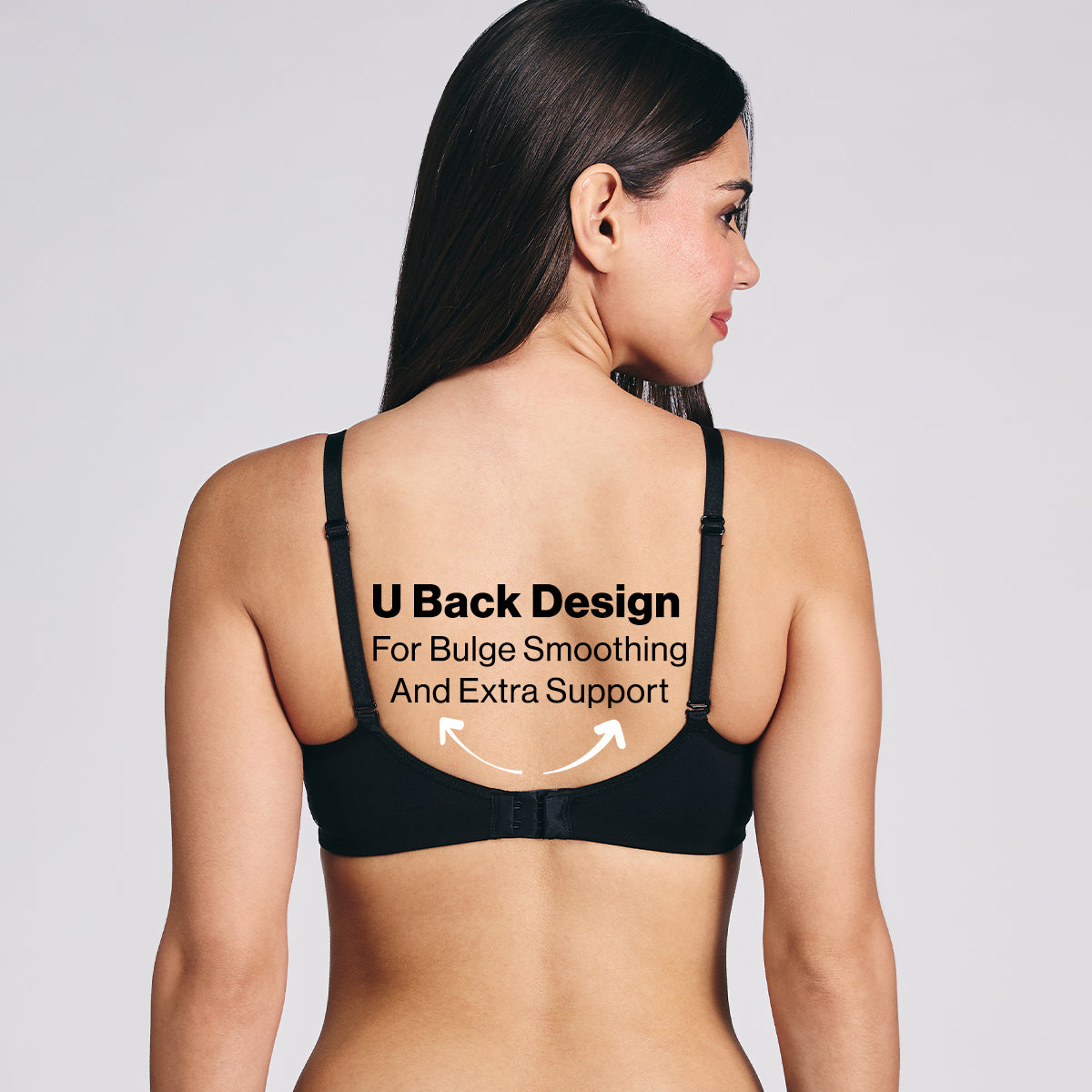 Nykd By Nykaa Breathe Cotton Everyday Padded Non Wired Cami T-Shirt Bra NYB402 Black