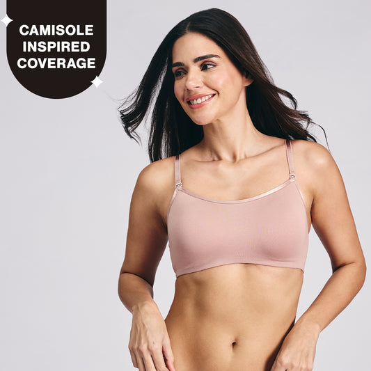 Nykd By Nykaa Breathe Cotton Everyday Padded Non Wired Cami T-Shirt Bra NYB402 Skin
