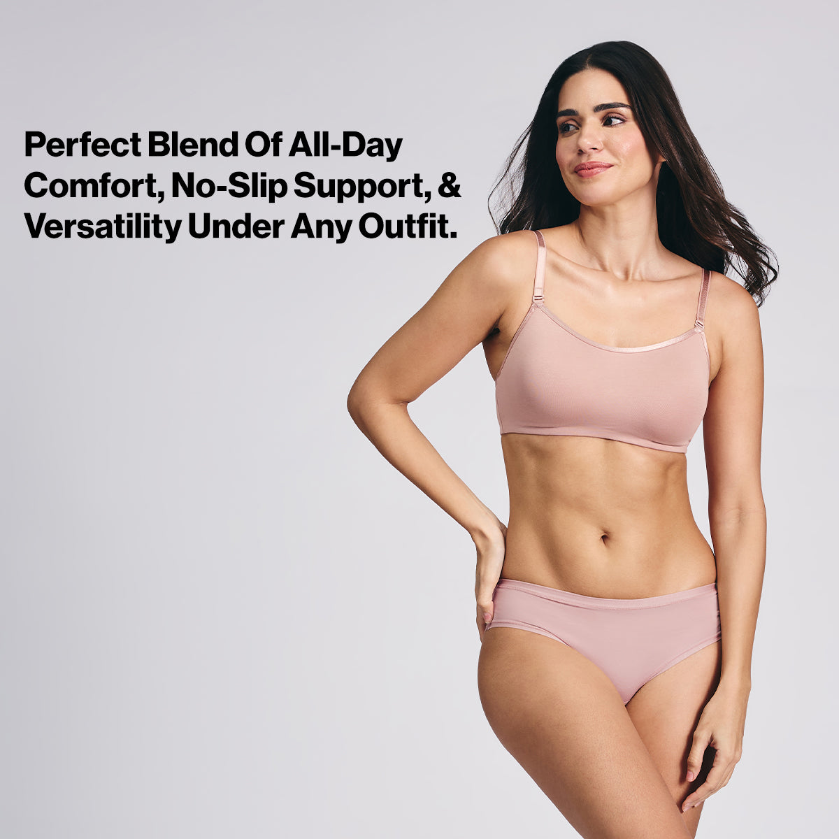 Nykd By Nykaa Breathe Cotton Everyday Padded Non Wired Cami T-Shirt Bra NYB402 Skin