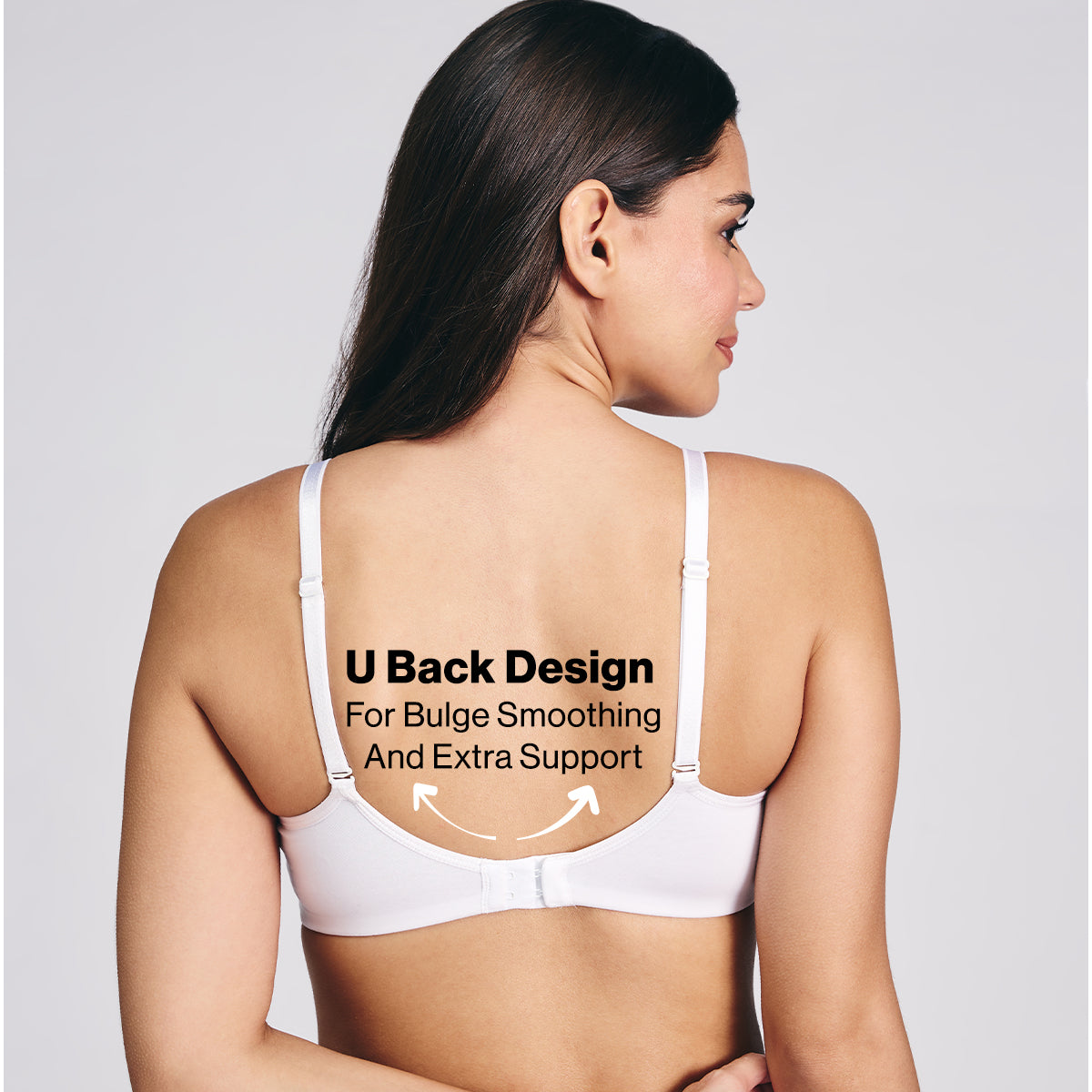 Nykd By Nykaa Breathe Cotton Everyday Padded Non Wired Cami T-Shirt Bra NYB402 White
