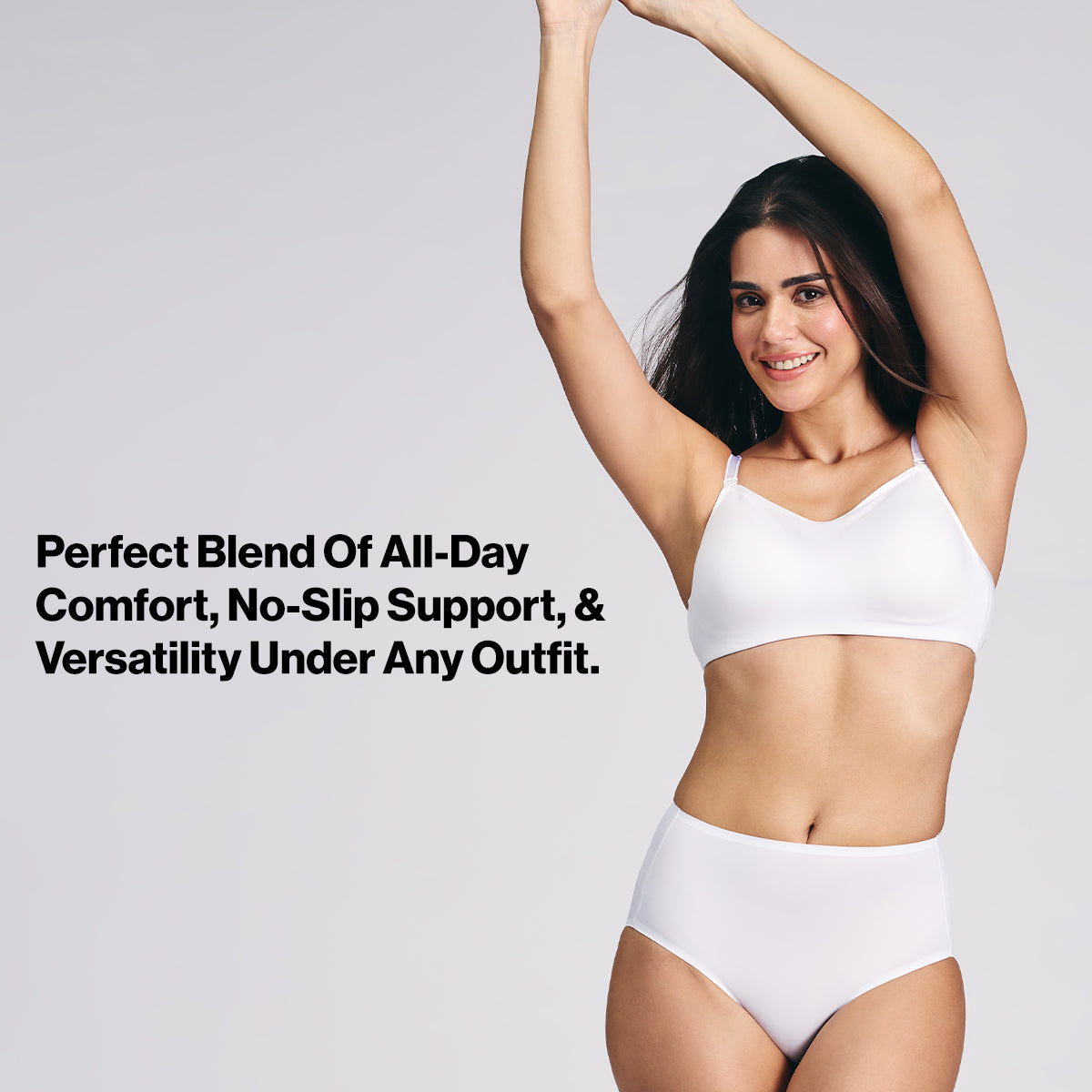 Nykd By Nykaa Breathe Cotton Everyday Padded Non Wired Cami T-Shirt Bra NYB402 White