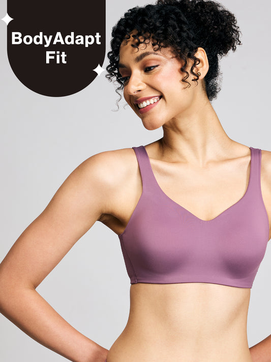 Nykd By Nykaa Body Adapt All Day Comfort Padded Non Wired T-Shirt Bra NYB403 Berry C
