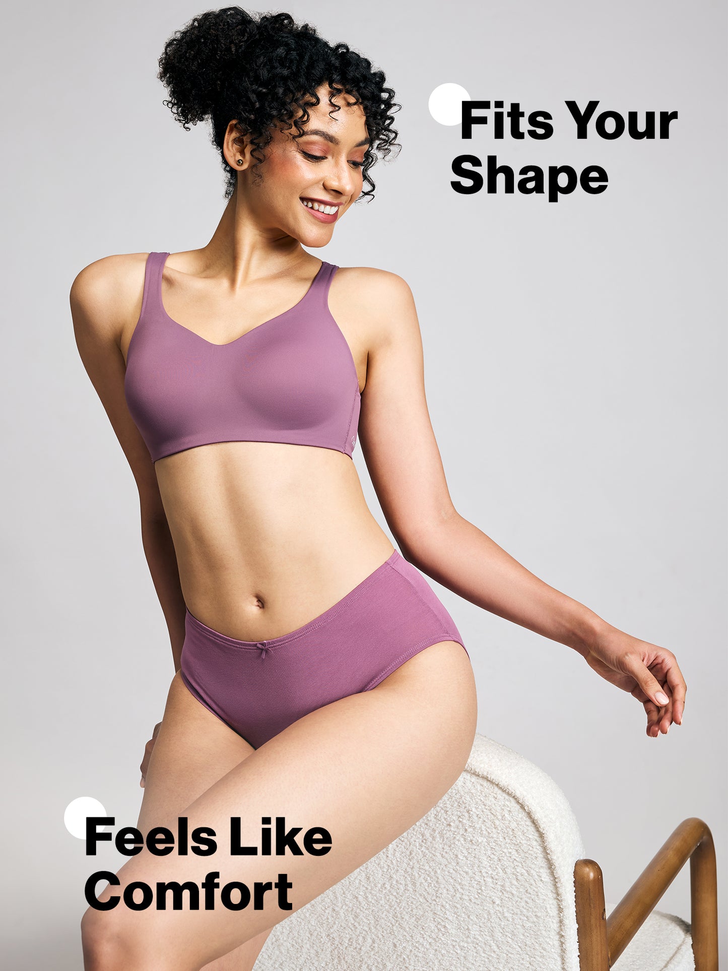 Nykd By Nykaa Body Adapt All Day Comfort Padded Non Wired T-Shirt Bra NYB403 Berry C