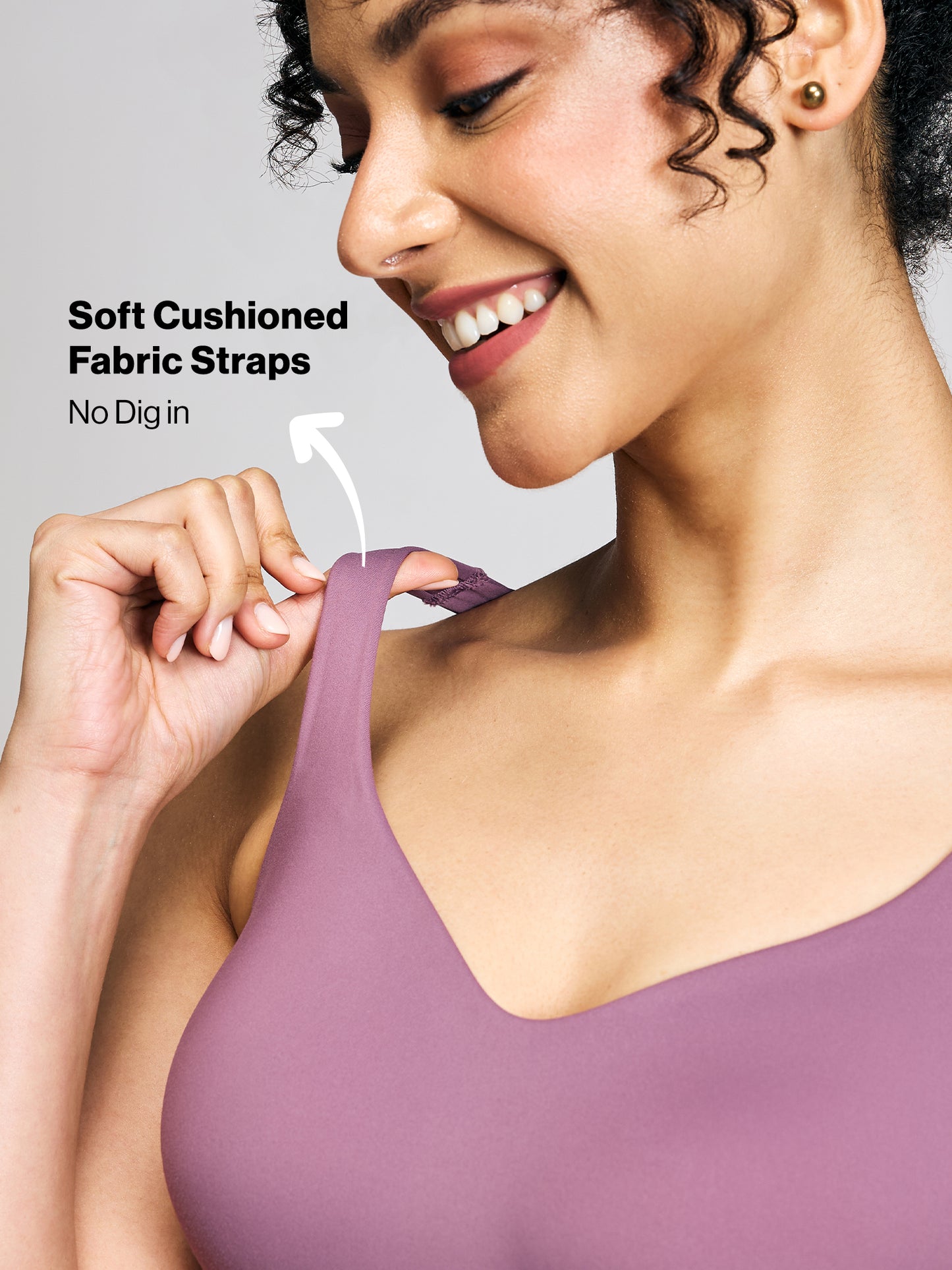 Nykd By Nykaa Body Adapt All Day Comfort Padded Non Wired T-Shirt Bra NYB403 Berry C