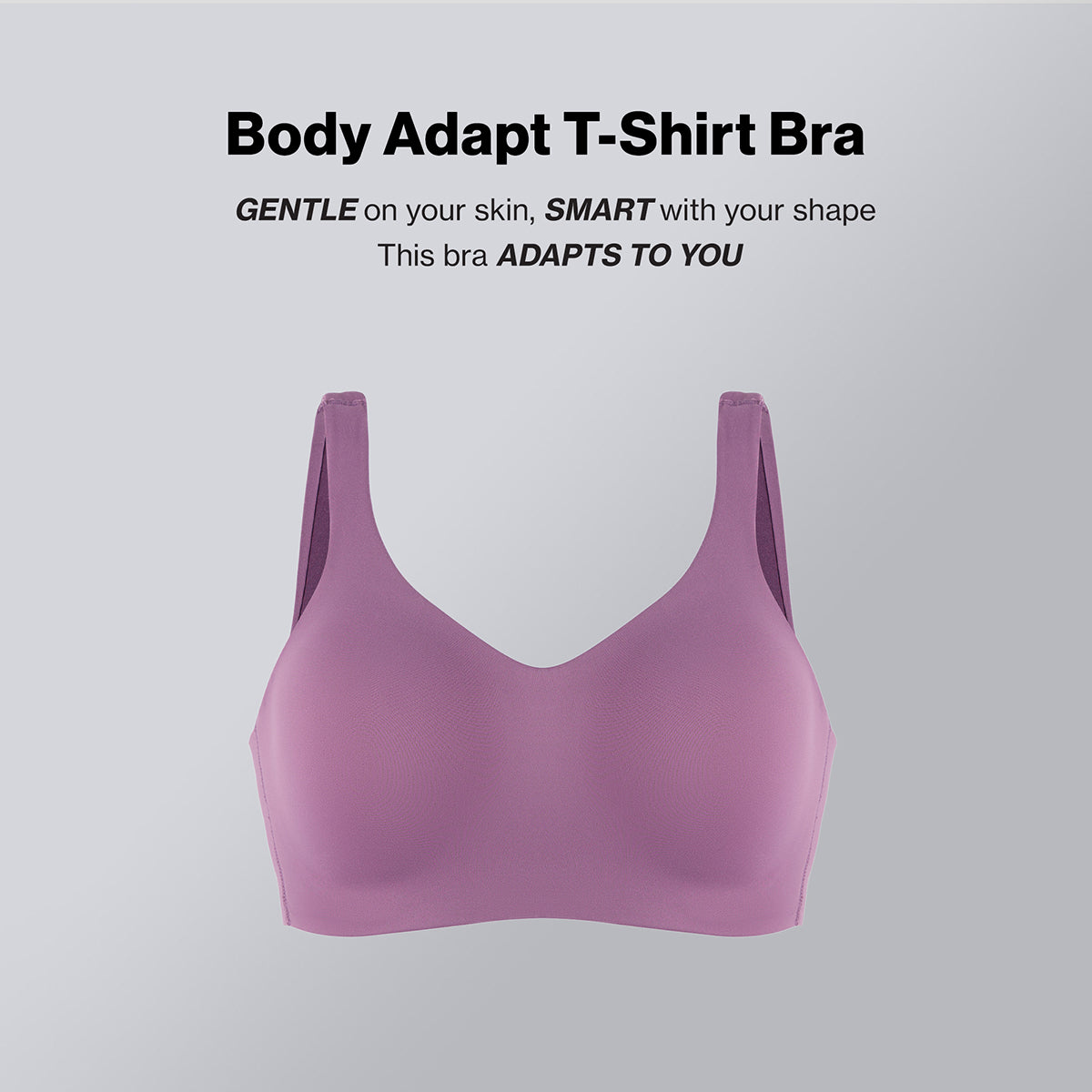 Nykd By Nykaa Body Adapt All Day Comfort Padded Non Wired T-Shirt Bra NYB403 Berry C