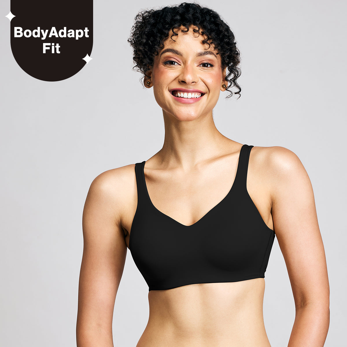 Nykd by Nykaa Body Adapt All Day Comfort Padded Non Wired NBL T-Shirt Bra NYB403 Black