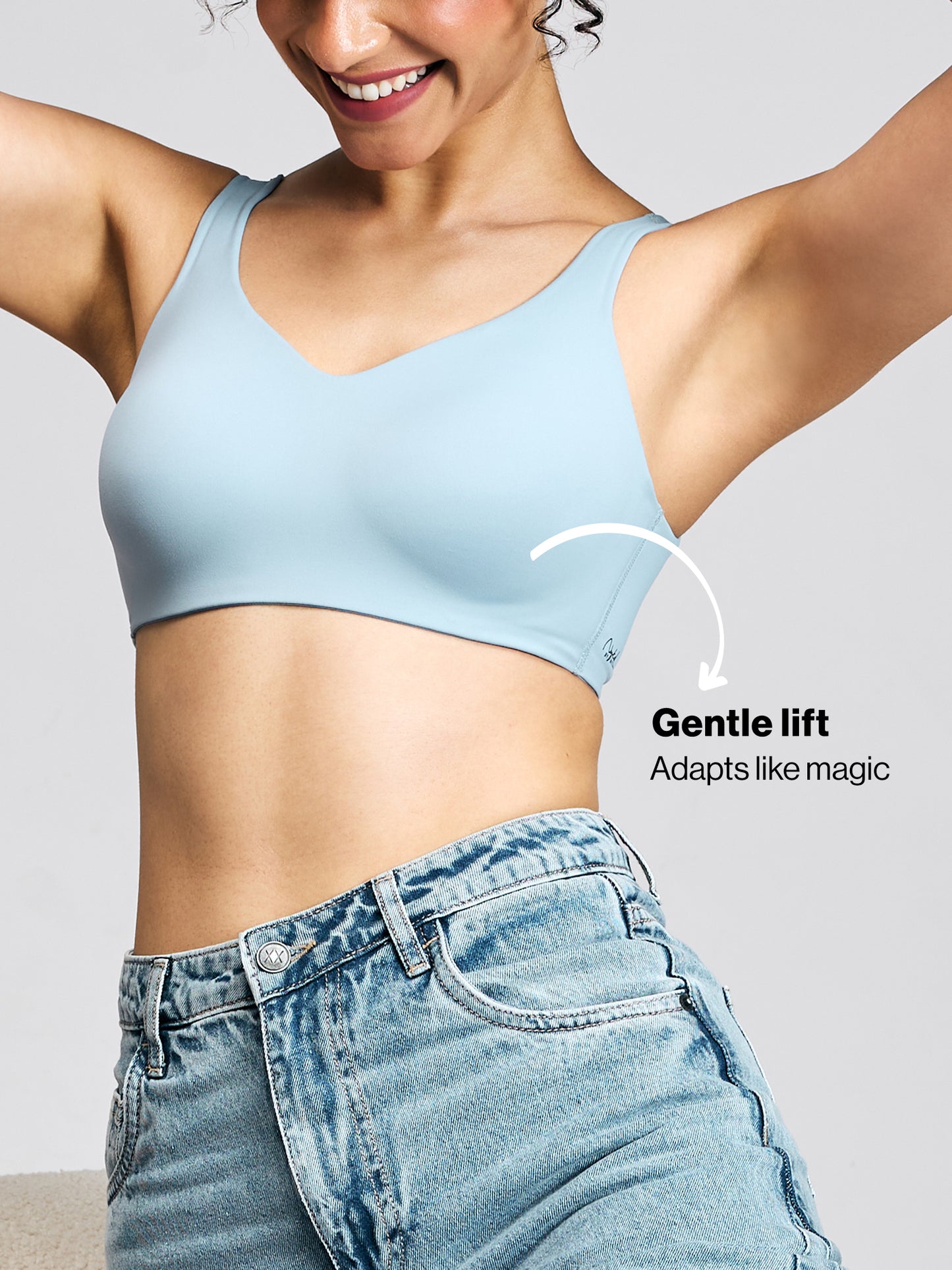 Nykd By Nykaa Body Adapt All Day Comfort Padded Non Wired T-Shirt Bra NYB403 SKY