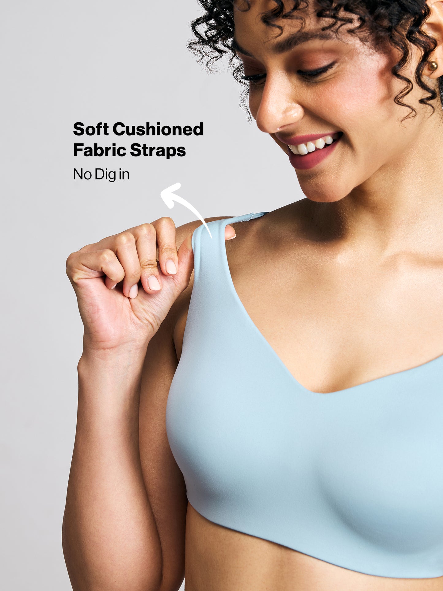 Nykd By Nykaa Body Adapt All Day Comfort Padded Non Wired T-Shirt Bra NYB403 SKY