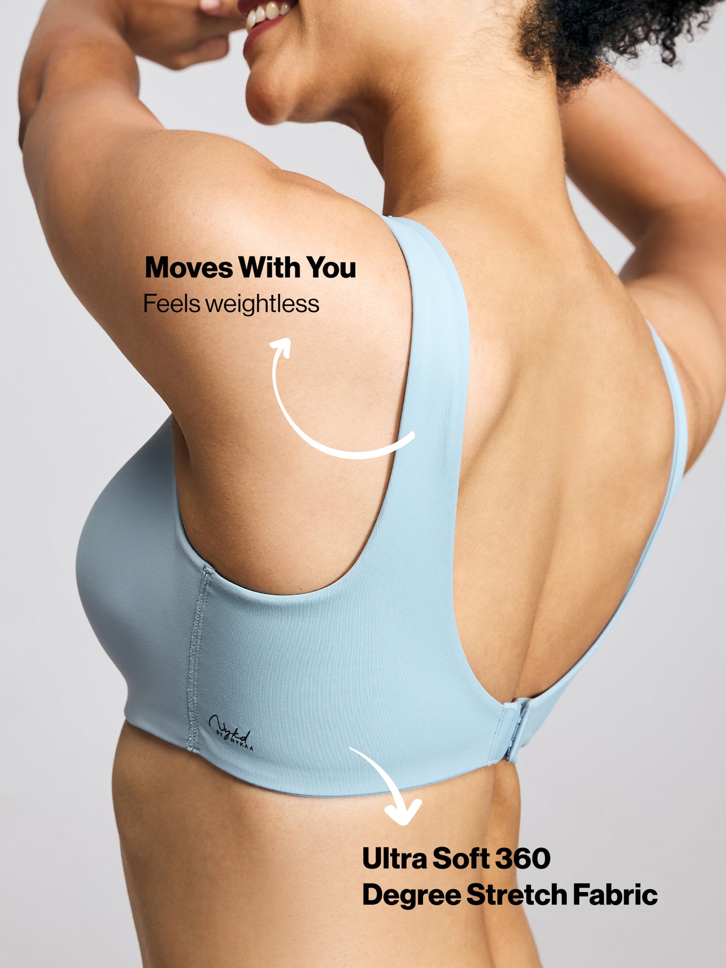 Nykd By Nykaa Body Adapt All Day Comfort Padded Non Wired T-Shirt Bra NYB403 SKY