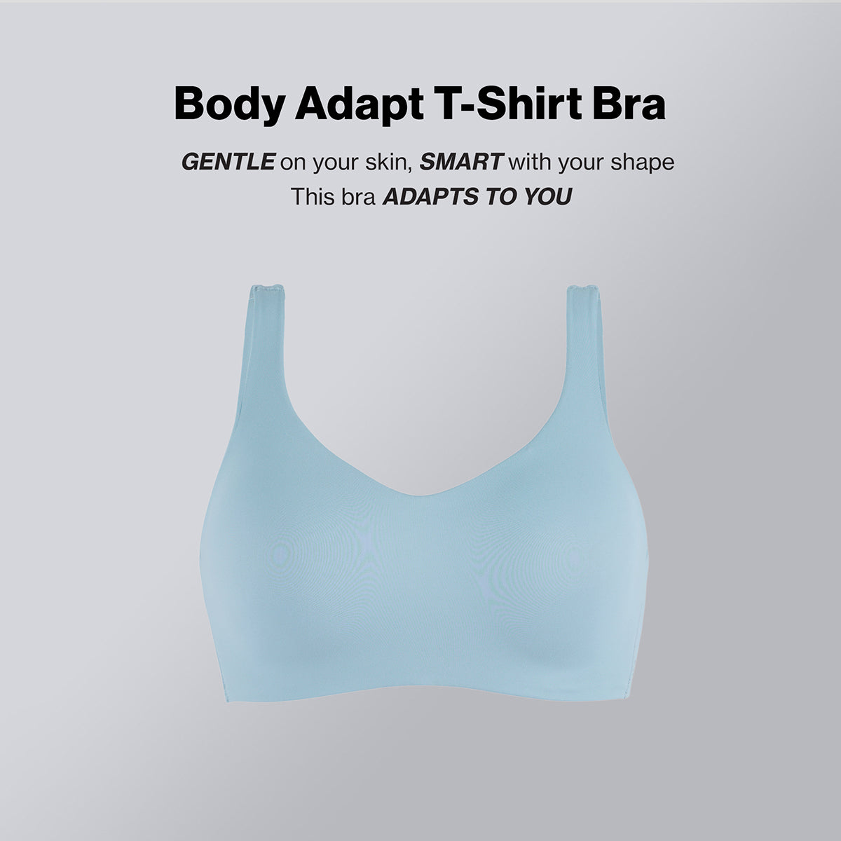 Nykd By Nykaa Body Adapt All Day Comfort Padded Non Wired T-Shirt Bra NYB403 SKY