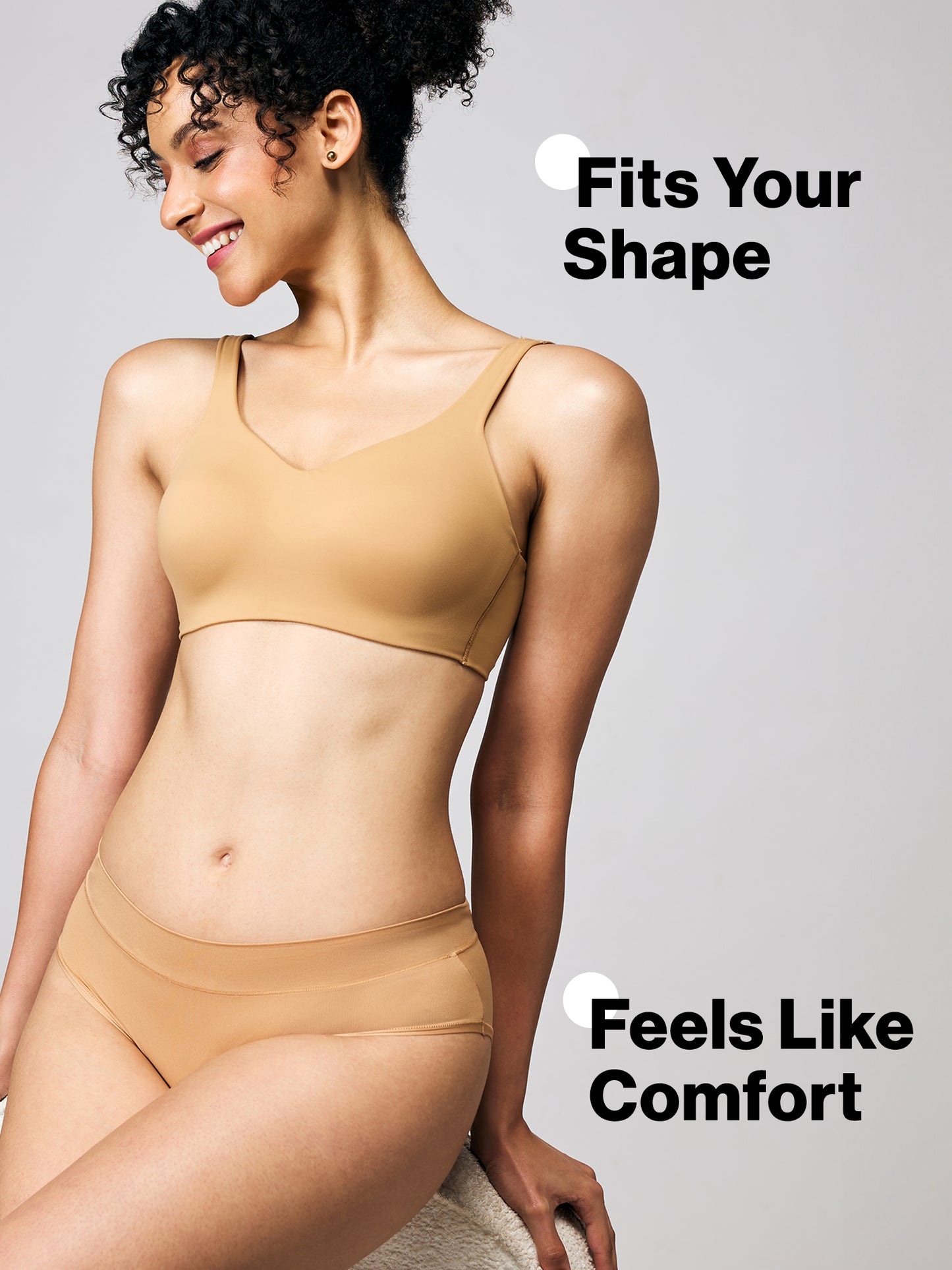 Nykd By Nykaa Body Adapt All Day Comfort Padded Non Wired T-Shirt Bra NYB403 Tan