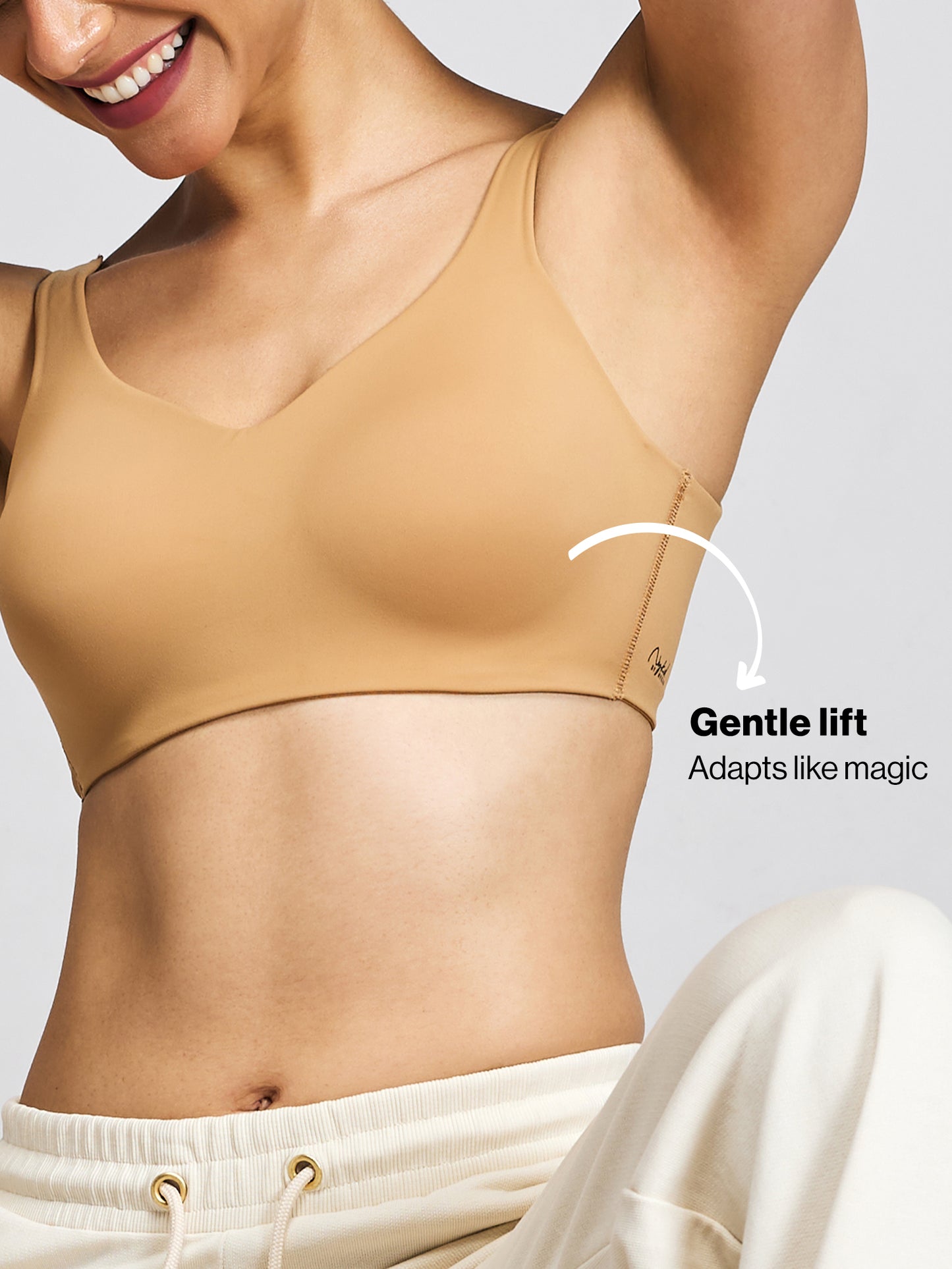 Nykd By Nykaa Body Adapt All Day Comfort Padded Non Wired T-Shirt Bra NYB403 Tan