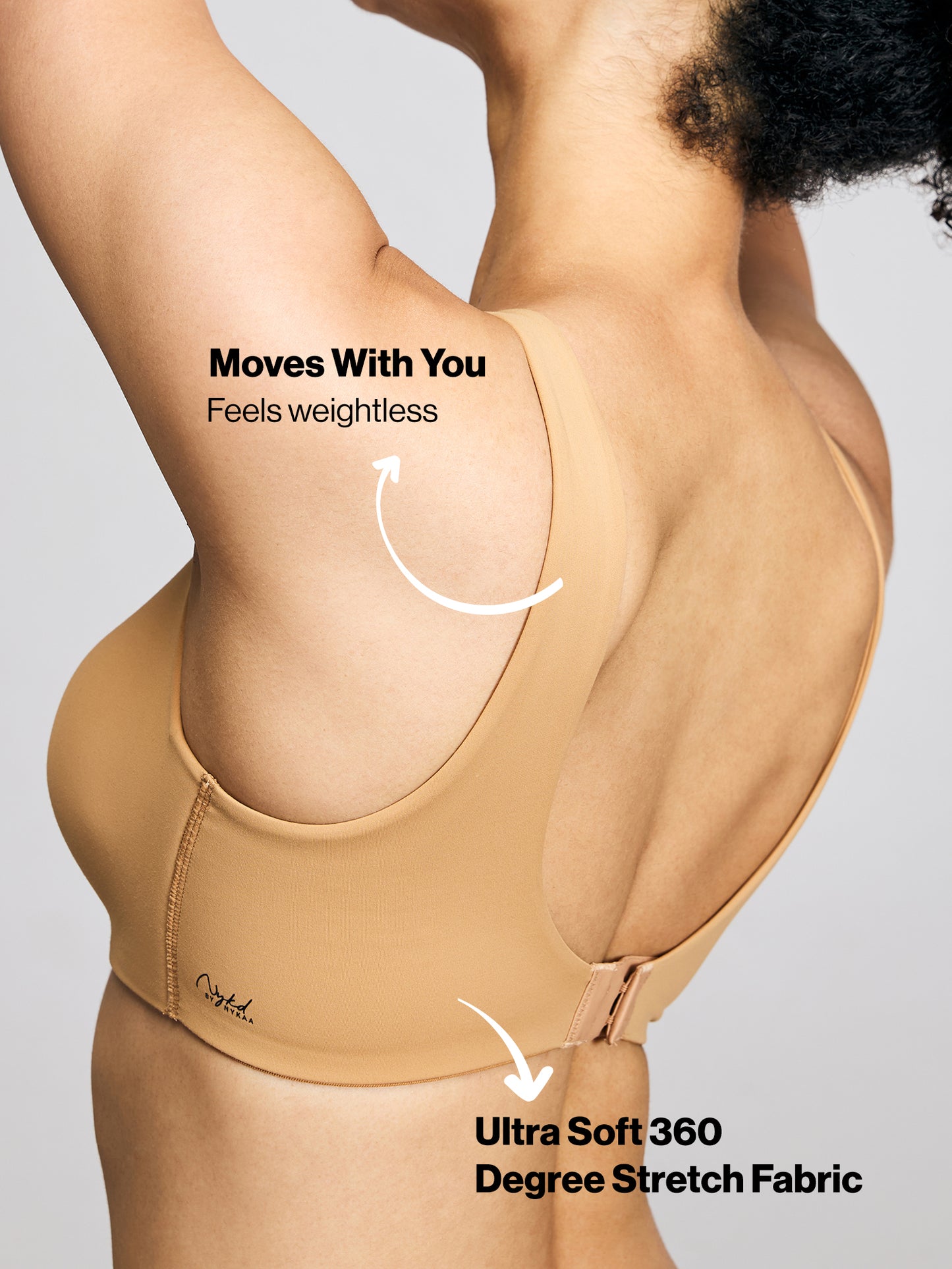 Nykd By Nykaa Body Adapt All Day Comfort Padded Non Wired T-Shirt Bra NYB403 Tan