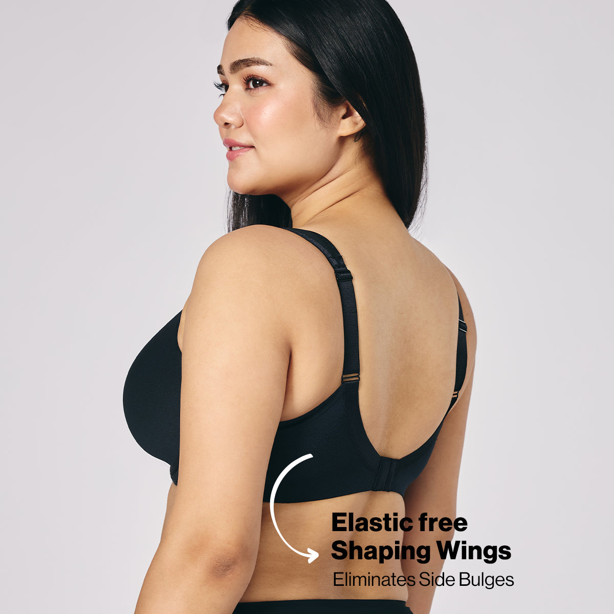 Nykd by Nykaa AirFlex Spacer Lightly Padded Non Wired Breathable Bra-Black NYB423