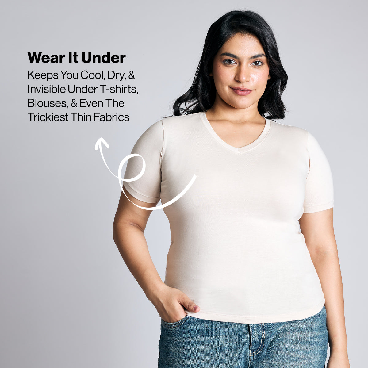 Nykd by Nykaa AirFlex Spacer Lightly Padded Non Wired Breathable Bra-Nude NYB423