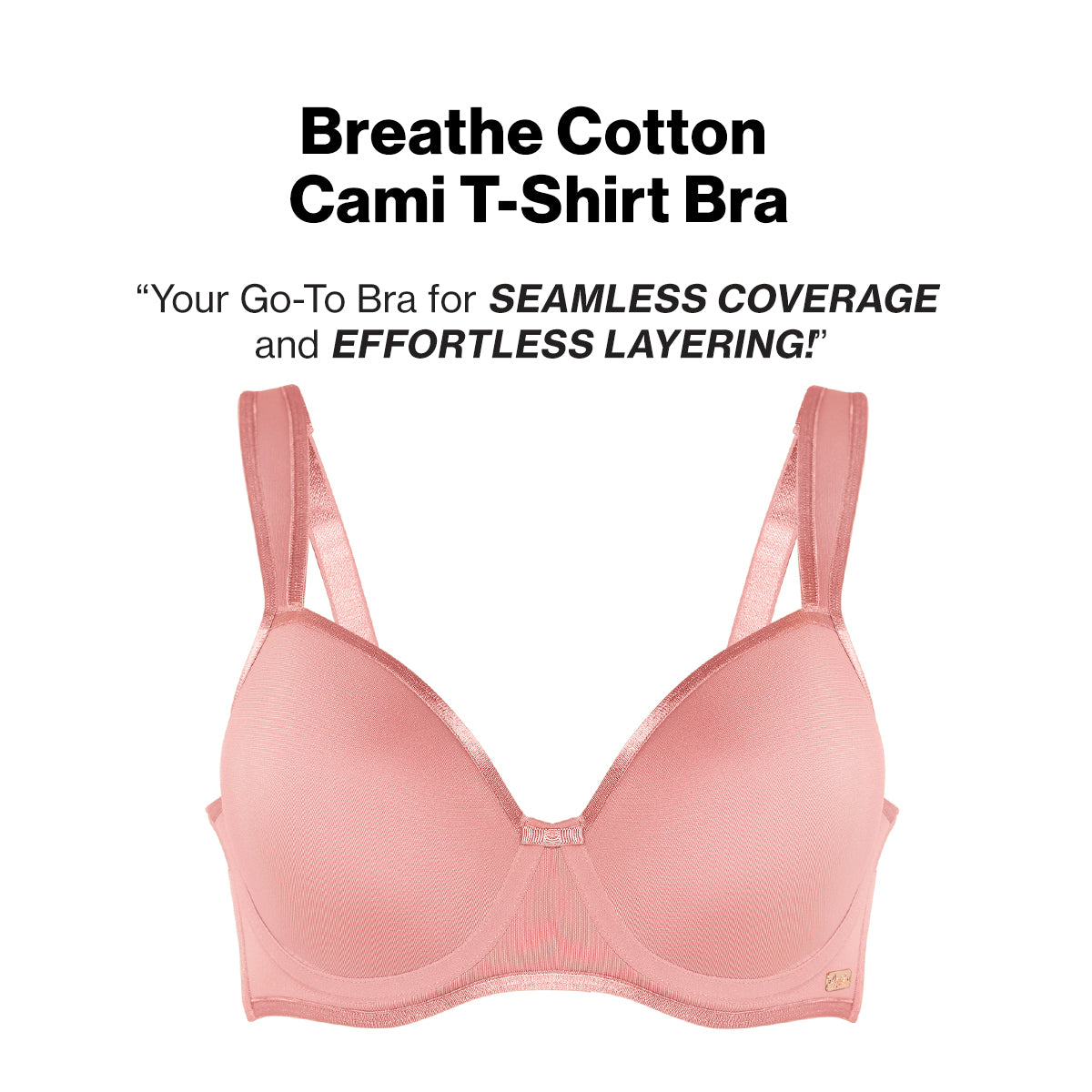 Nykd by Nykaa AirFlex Spacer Lightly Padded Non Wired Breathable Bra-Nude NYB423