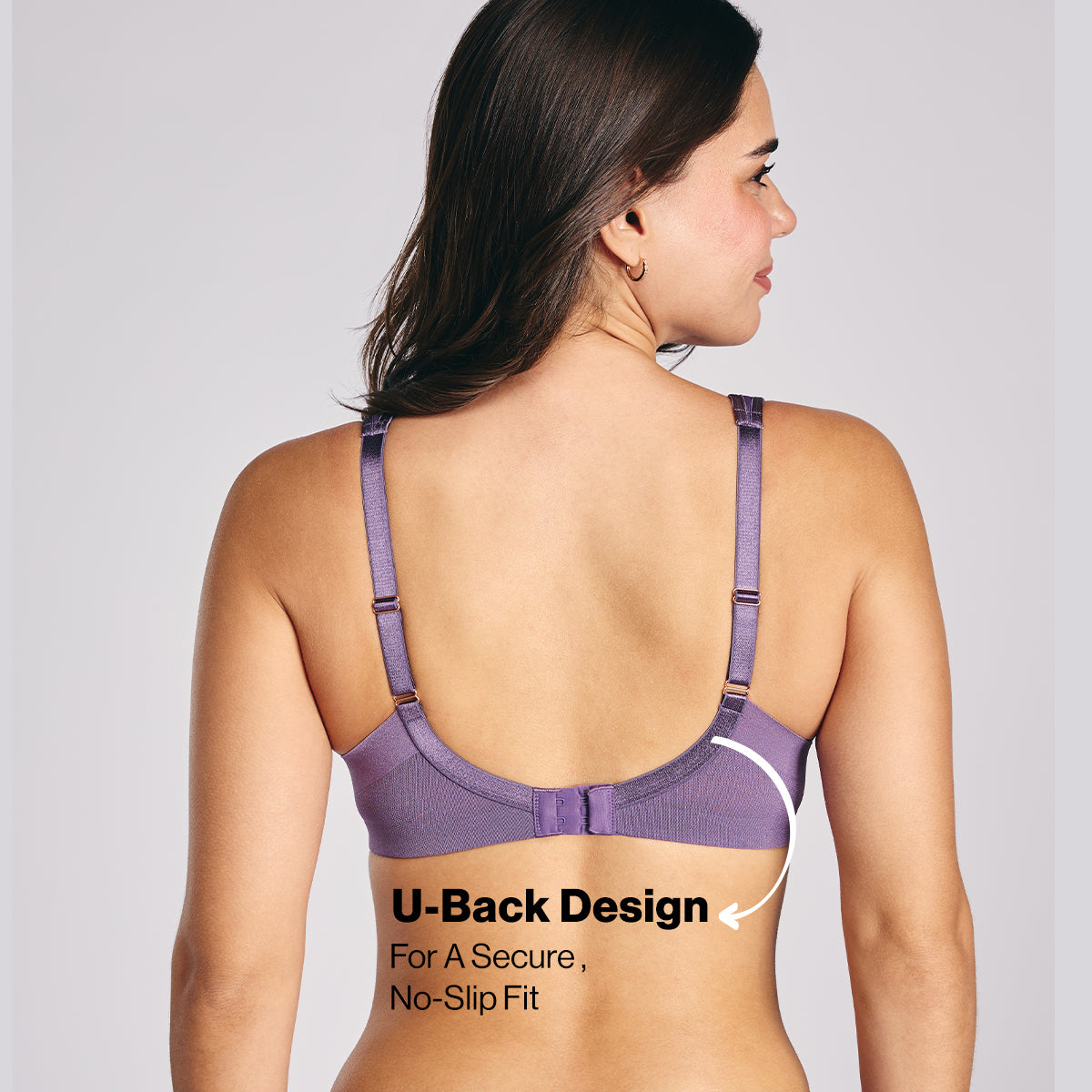 Nykd by Nykaa AirFlex Spacer Lightly Padded Non Wired Breathable Bra-Grape NYB423