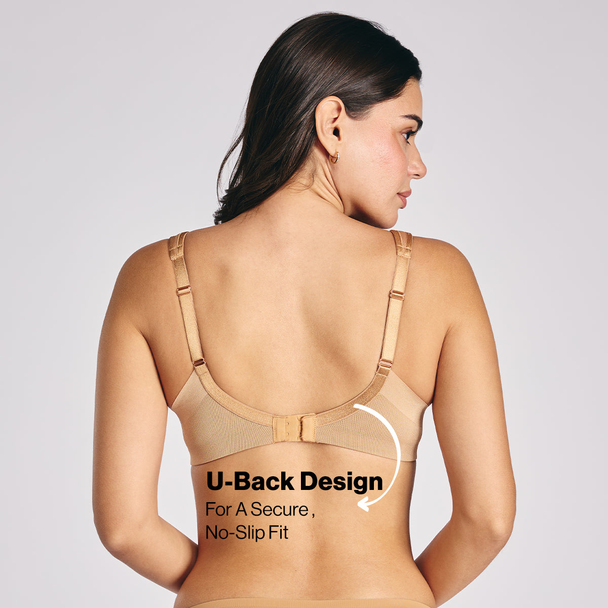 Nykd by Nykaa AirFlex Spacer Lightly Padded Non Wired Breathable Bra-Tan NYB423