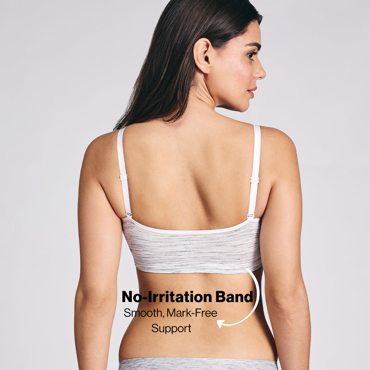 Nykd By Nykaa Easy Breezy Breathe Cotton Non-Padded Non-Wired Slip On Bra NYB430 Off white Slub