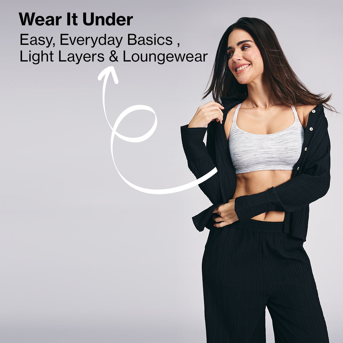 Nykd By Nykaa Easy Breezy Breathe Cotton Non-Padded Non-Wired Slip On Bra NYB430 Off white Slub