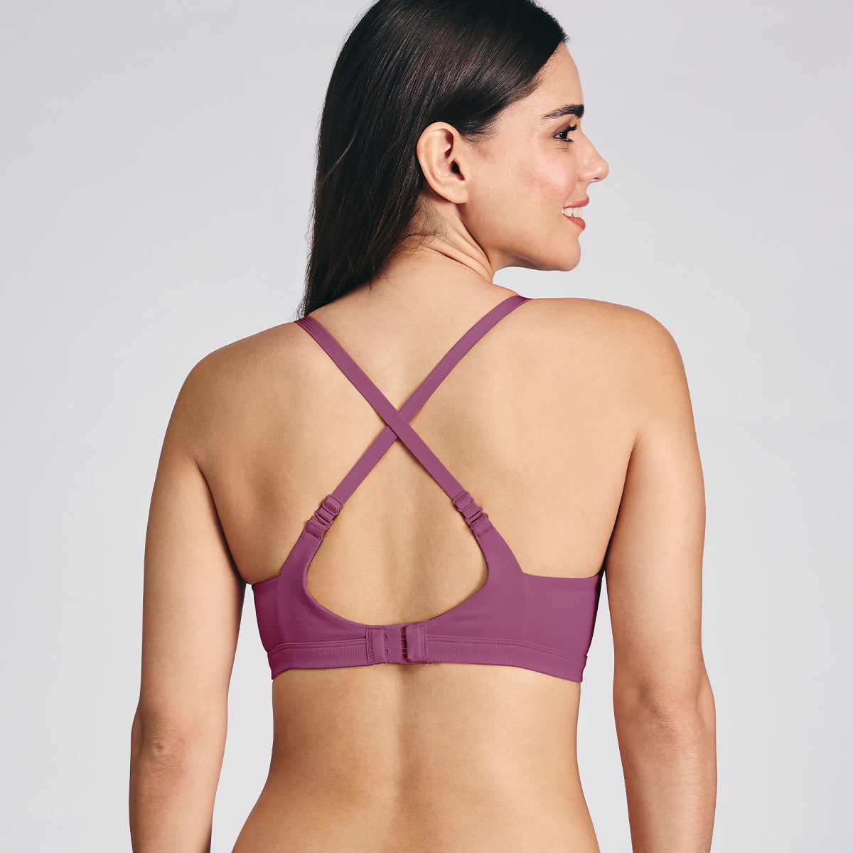 Nykd By Nykaa Magic Lift Multiway Breathe Cotton Padded Non-Wired T-Shirt Bra NYB431 Berry C