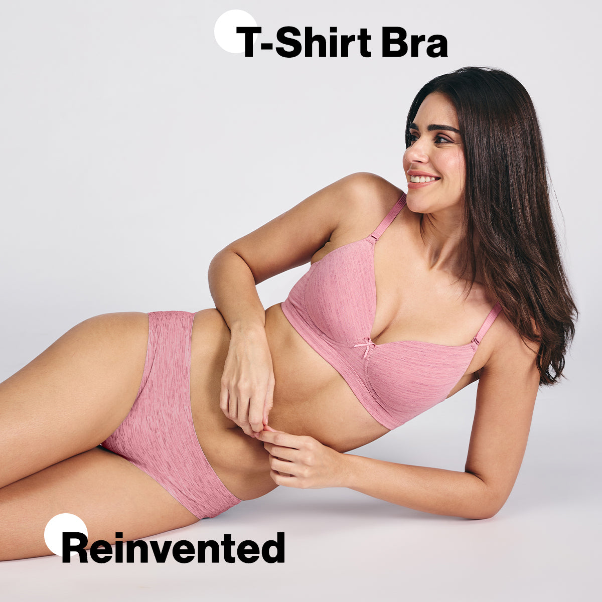 Nykd By Nykaa Innovative Multiway Magic Lift Cotton Padded Non-Wired T-Shirt Bra NYB431 Blush