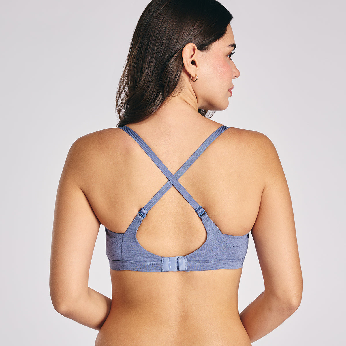 Nykd By Nykaa Magic Lift Multiway Breathe Cotton Padded Non-Wired T-Shirt Bra NYB431 D Blue