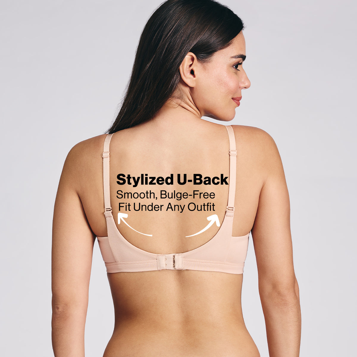 Nykd By Nykaa Magic Lift Multiway Breathe Cotton Padded Non-Wired T-Shirt Bra NYB431 Nude
