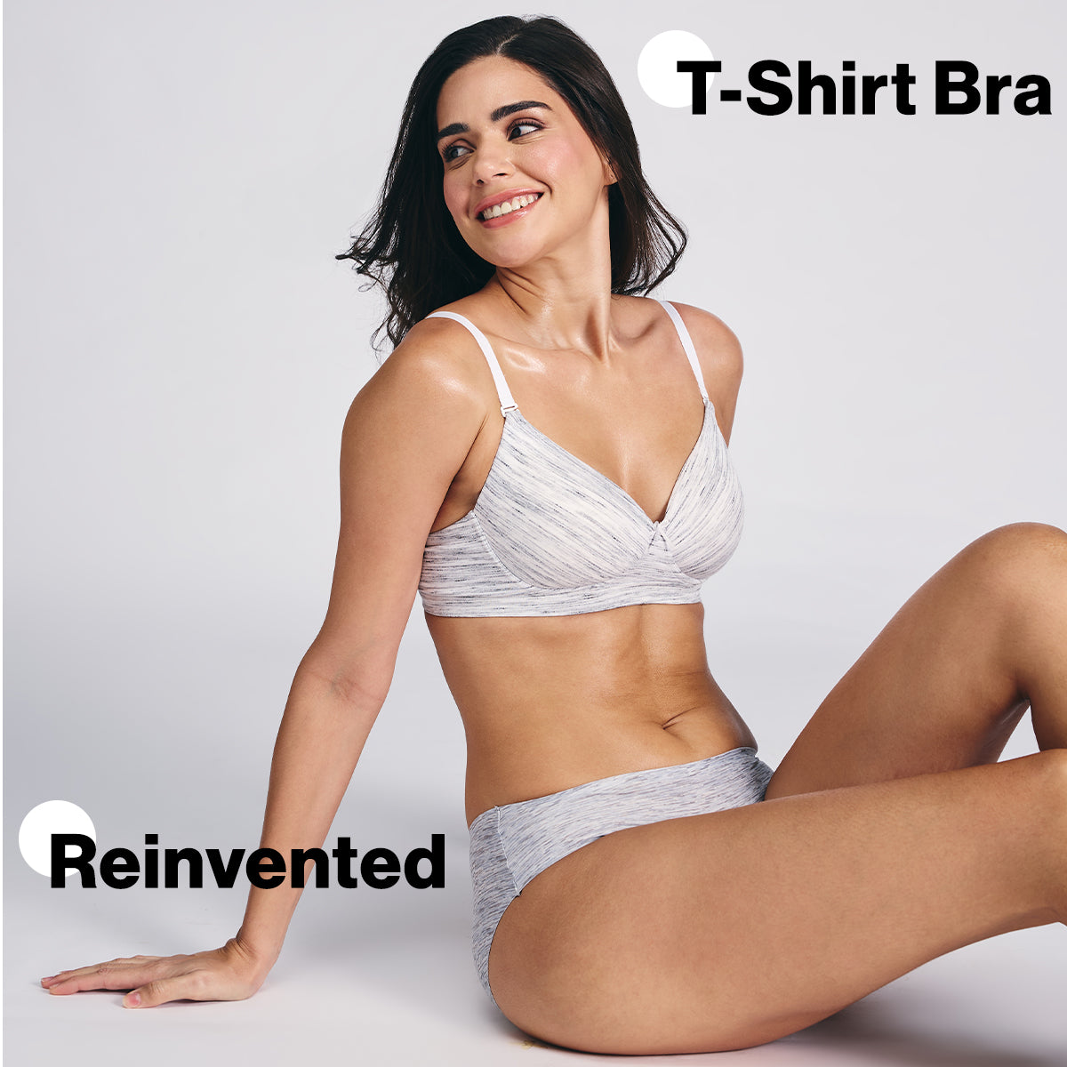 Nykd By Nykaa Magic Lift Multiway Breathe Cotton Padded Non-Wired T-Shirt Bra NYB431 Off White