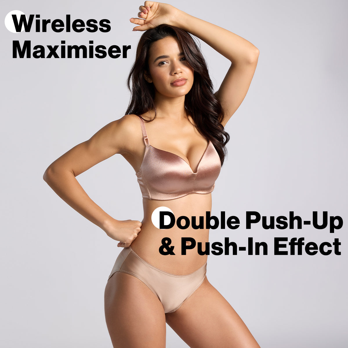 Nykd By Nykaa Magic Lift Wirless Push-Up Bra Powered By Pillow Cup Tech - NYB441 P Nude