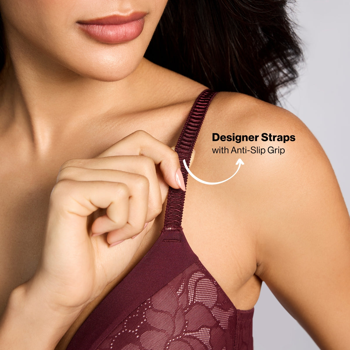 Nykd By Nykaa The Bridal Edit Lacy T-Shirt Padded Non-Wired Bra-NYB446 F Maroon