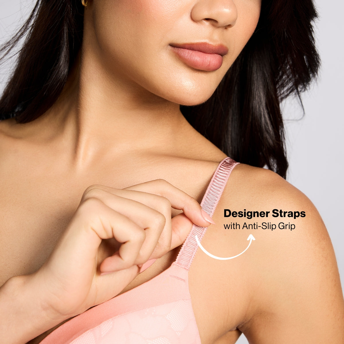 Nykd By Nykaa The Bridal Edit Lacy T-Shirt Padded Non-Wired Bra-NYB446 R Pink