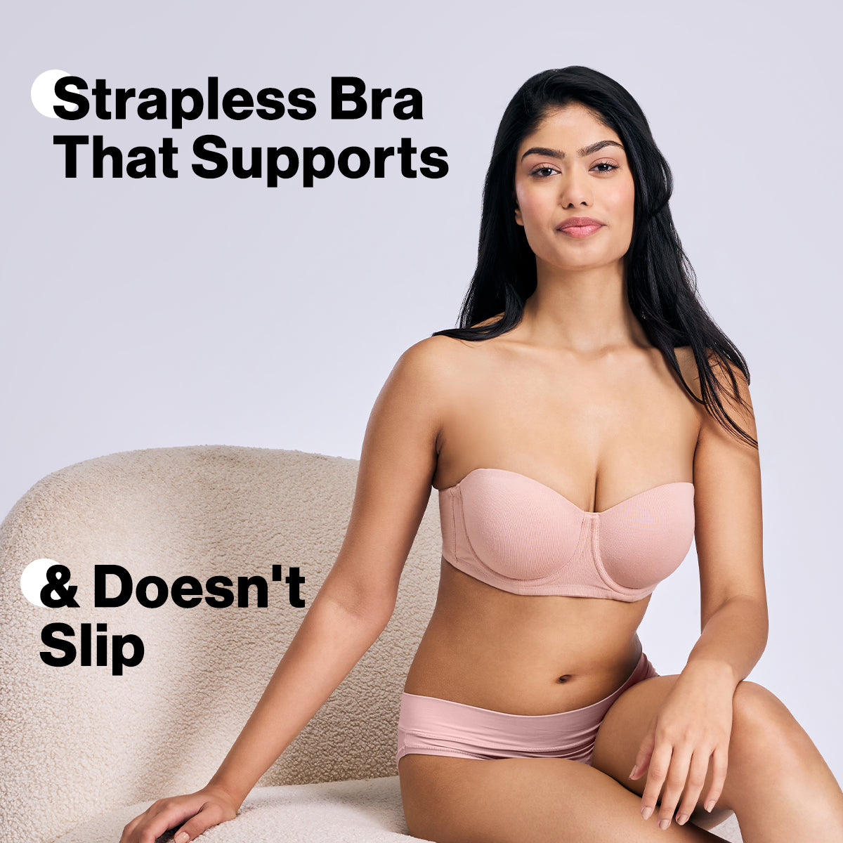 Nykd By Nykaa Ultimate 24/7 Breathe Cotton Multiway Padded Wired Strapless Bra NYB456 P NUDE
