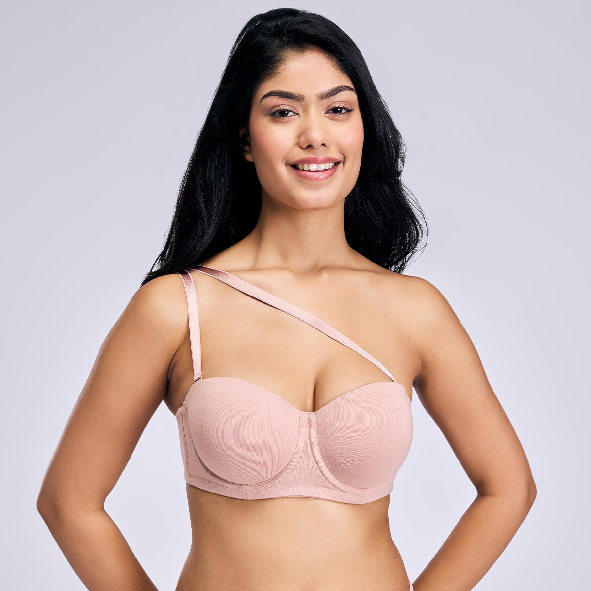 Nykd By Nykaa Ultimate 24/7 Breathe Cotton Multiway Padded Wired Strapless Bra NYB456 P NUDE