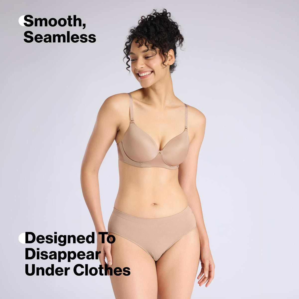 Nykd By Nykaa Ultimate 24/7 Multiway Luxe 3/4th Coverage Padded Non Wired T-Shirt Bra NYB459 D.Nude