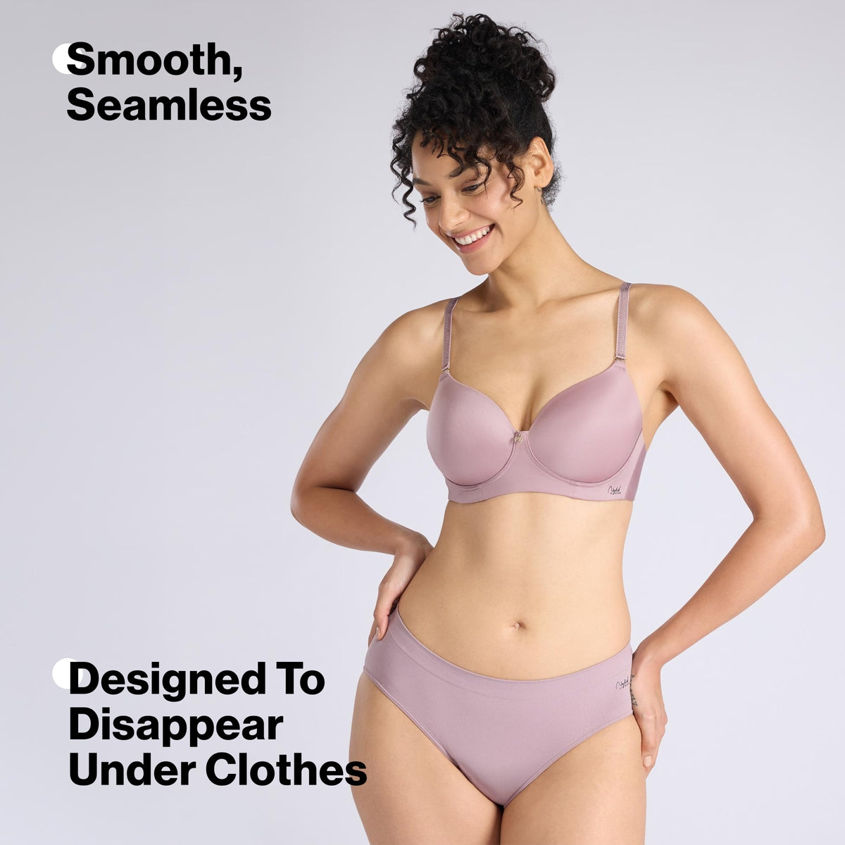 Nykd By Nykaa Ultimate 24/7 Multiway Luxe 3/4th Coverage Padded Non Wired T-Shirt Bra NYB459 Lavender