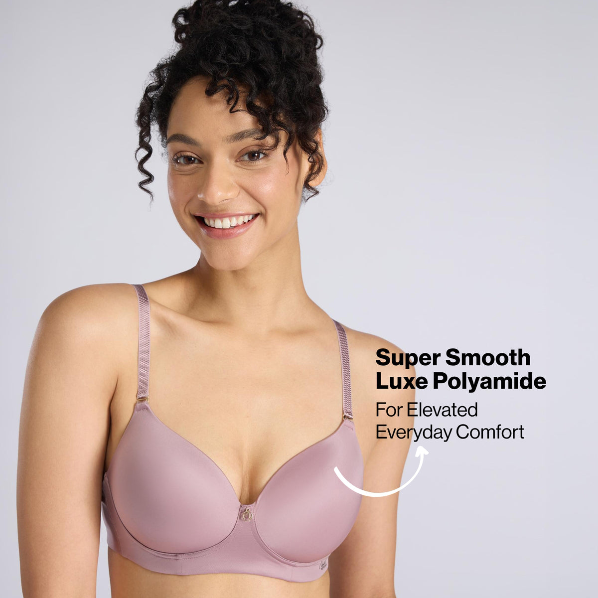 Nykd By Nykaa Ultimate 24/7 Multiway Luxe 3/4th Coverage Padded Non Wired T-Shirt Bra NYB459 Lavender