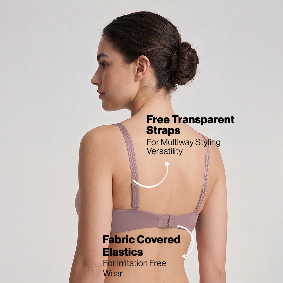 Nykd By Nykaa Ultimate 24/7 Multiway Luxe 3/4th Coverage Padded Non Wired T-Shirt Bra NYB459 Lavender
