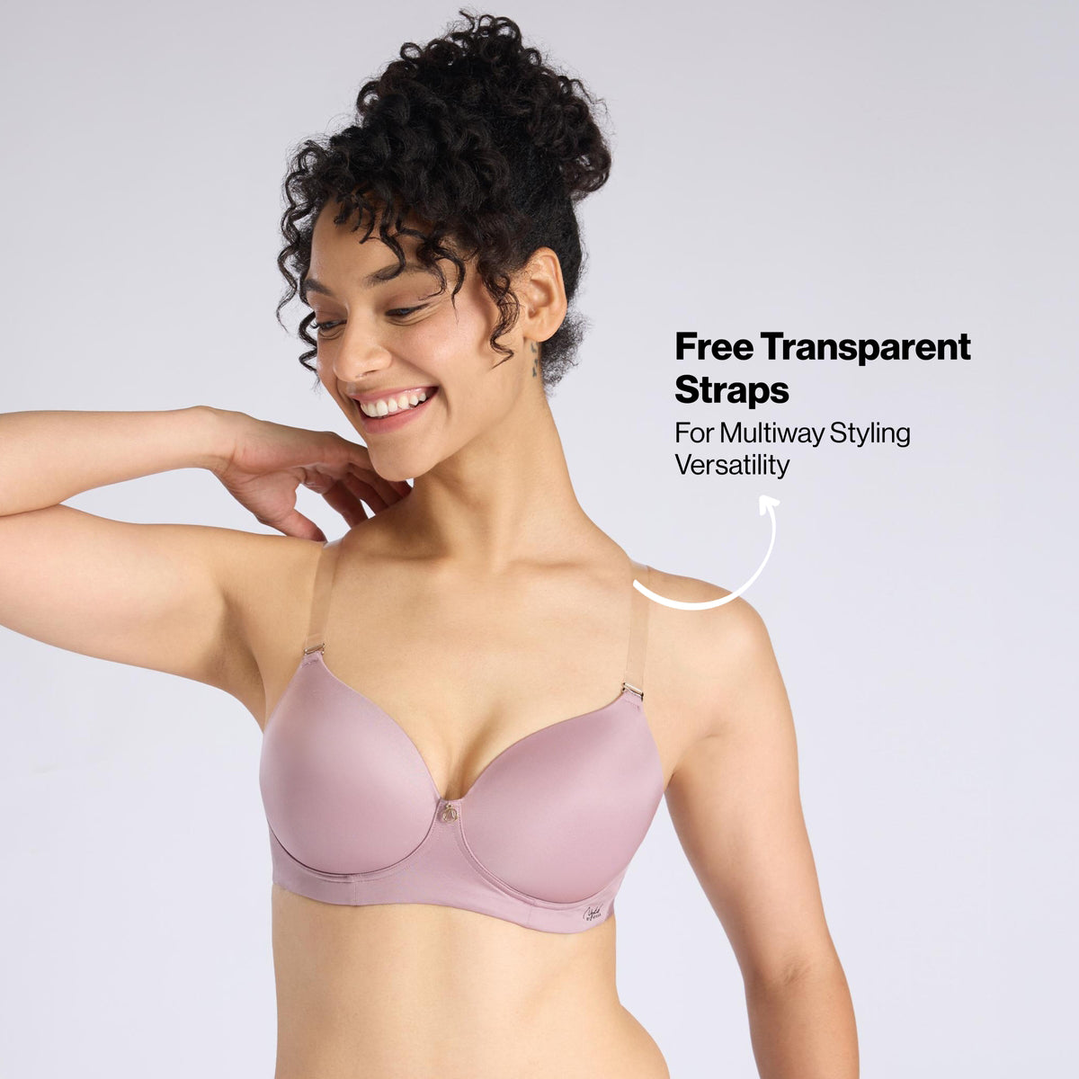Nykd By Nykaa Ultimate 24/7 Multiway Luxe 3/4th Coverage Padded Non Wired T-Shirt Bra NYB459 Lavender