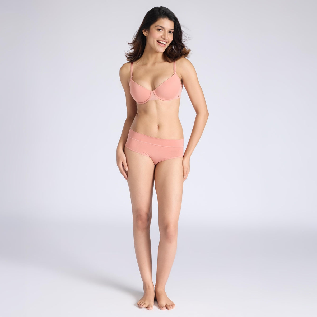 Nykd By Nykaa Multiway Balconette Body Adaptive MagicFlex™ Wire Padded NBL T-Shirt Bra NYB460 Cameo Brown